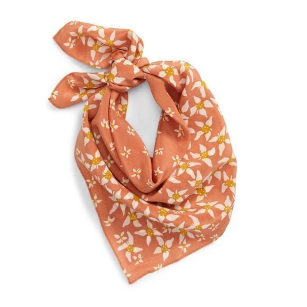 🌷NWOT Madewell Silk Bandana Flower